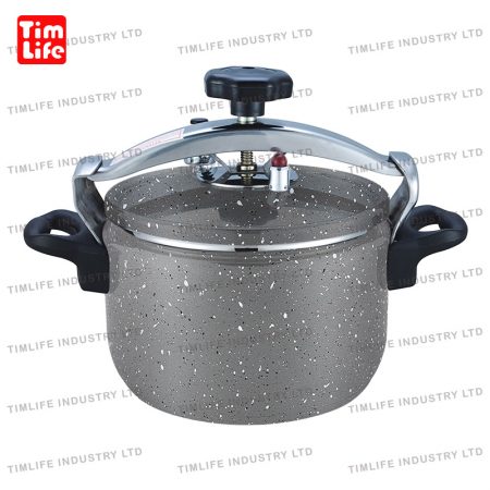قدر ضغط المنيوم - TM-2101 بمقبض اسود Aluminium Pressure Cooker pot-TM-2101 handle black